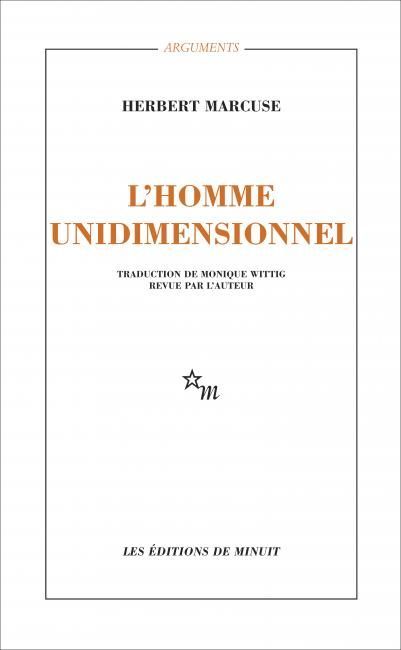 Couverture L'homme unidimensionnel