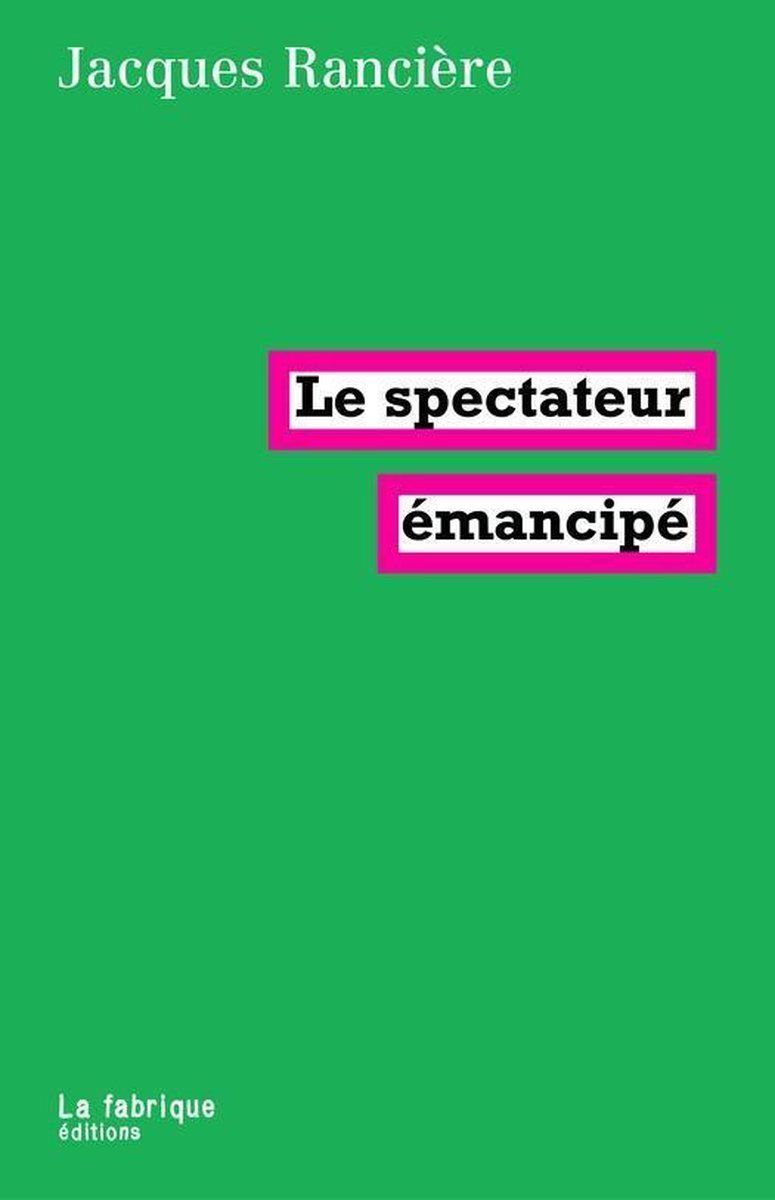 Couverture Le spectateur émancipé